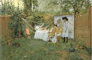 William Merritt Chase The Open-Air Breakfast oil painting picture wholesale